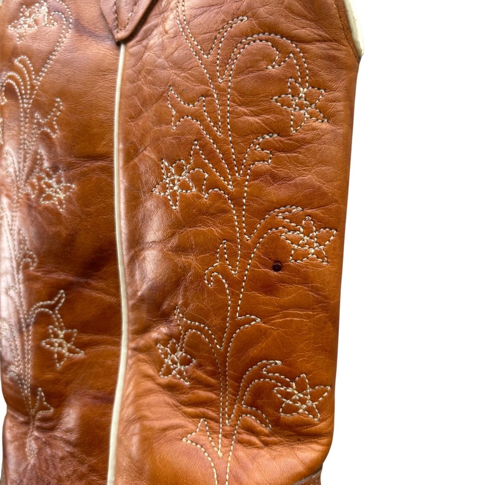 Wolverine Womens Tan Leather Western Heeled Boots - Picture 9 of 11